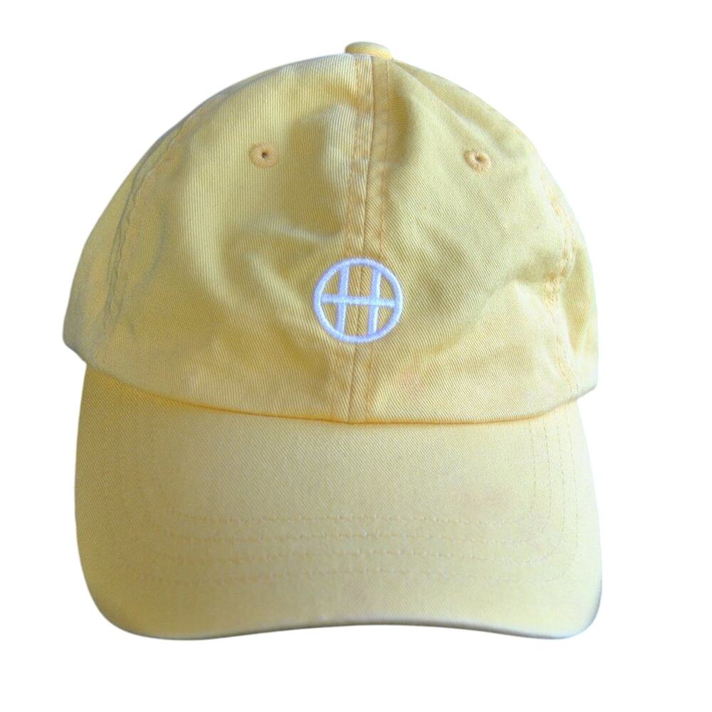 HUF Yellow Dad Hat w/ White Logo & Adjustable Strap
